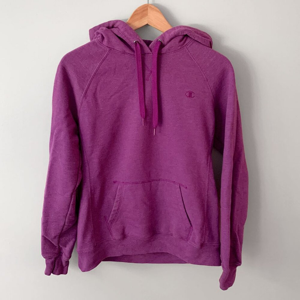 🔴 2+/$15 sale | Women's Champion Eco Authentic Purple Sweatshirt Hoodie